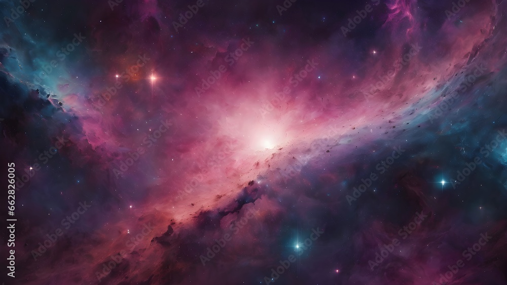 Obraz premium space galaxy background