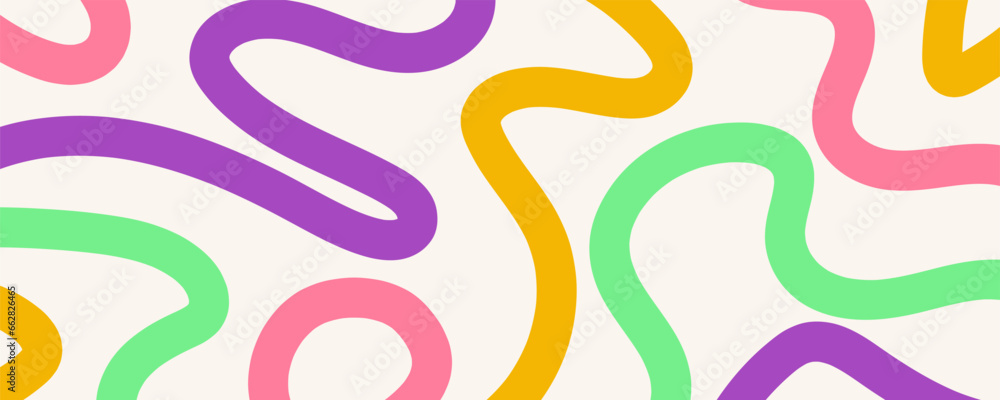 Abstract line color cute style on white background for your design, banner, social media post. Vector 10 eps Abstract line color cute style on white background for your design, banner, social media post. Vector 10 eps