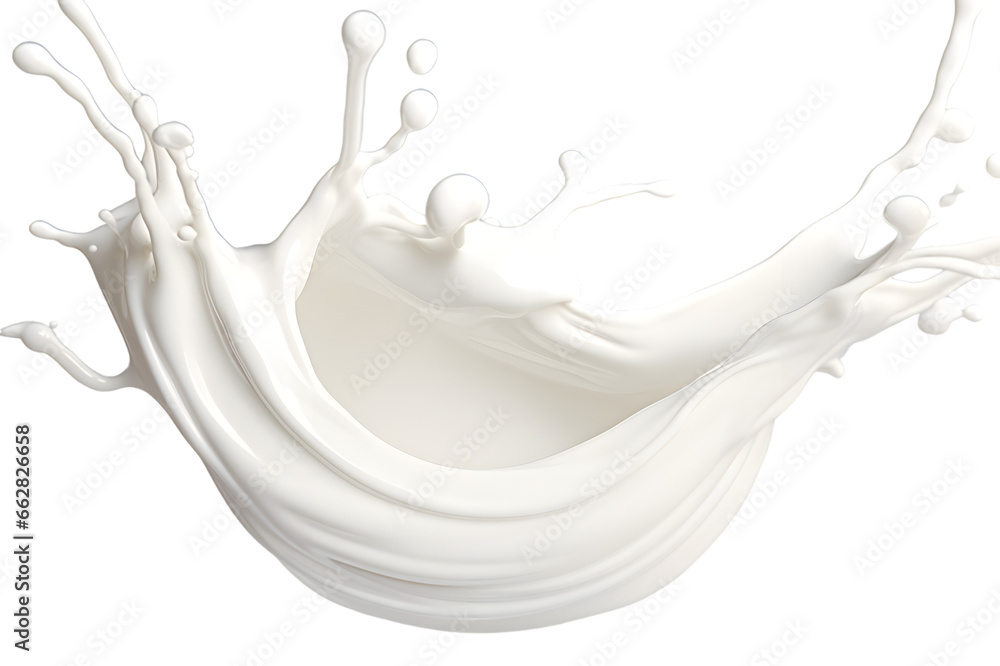 Milk splash isolated on transparent background Milk splash isolated on transparent background
