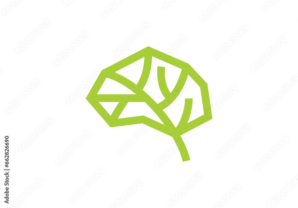 brain tree simple modern logo design brain tree simple modern logo design