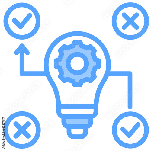Trial Error Blue Icon