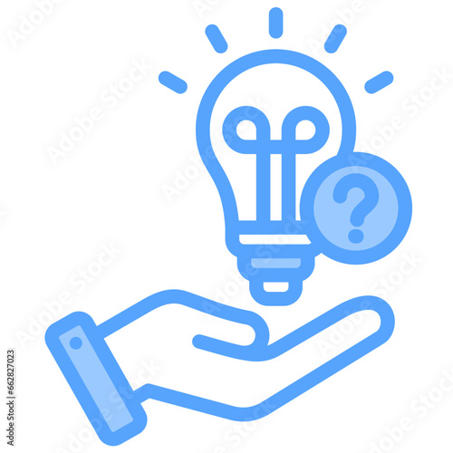 Help Seeking Blue Icon