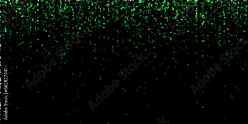  Abstract green alpha Glitter Explosion on Black Background. Celebration xmas vector design and holiday bright night space asteroid . Galaxy glowing with stars and motion space with magic