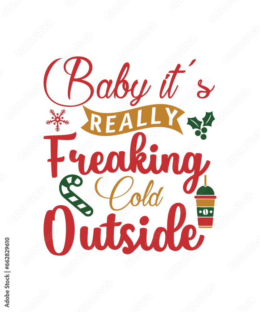 Fototapeta premium Christmas Svg Bundle, Funny Christmas Svg Bundle, All In One Bundle, Big Bundle