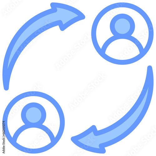 Retraining Blue Icon