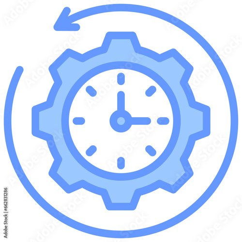 Obsolescence Blue Icon