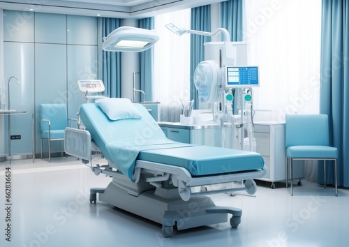 Future medical room Robotic surgery. generate with Ai. © Евгений Кобзев