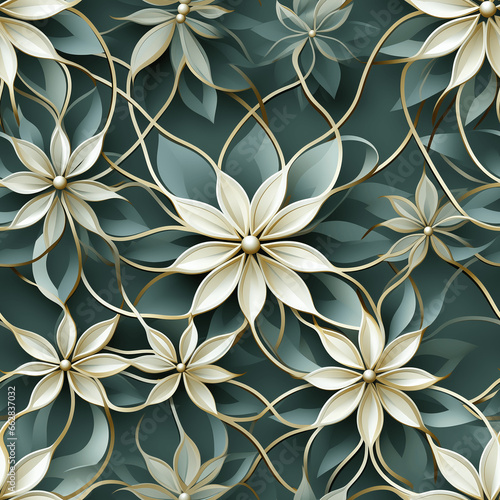 Arabesque template texture of Garden Trellis  Tile 