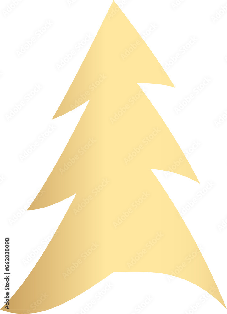 Christmas tree gold gradient decoration and design. Christmas tree gold gradient decoration and design.