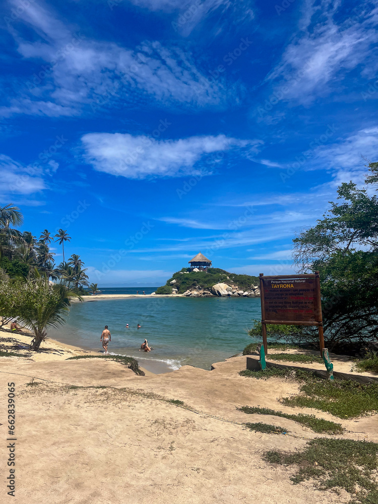 Fototapeta premium Playa Cabo San Juan, Parque Tayrona, Colombia