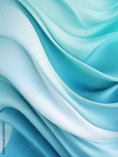 Satin Creative Abstract Wavy Texture. Flowing Digital Art Decoration. Abstract Realistic Surface Vertical Background. Ai Generated Vibrant Curly Pattern.