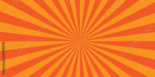 orange sunburst background