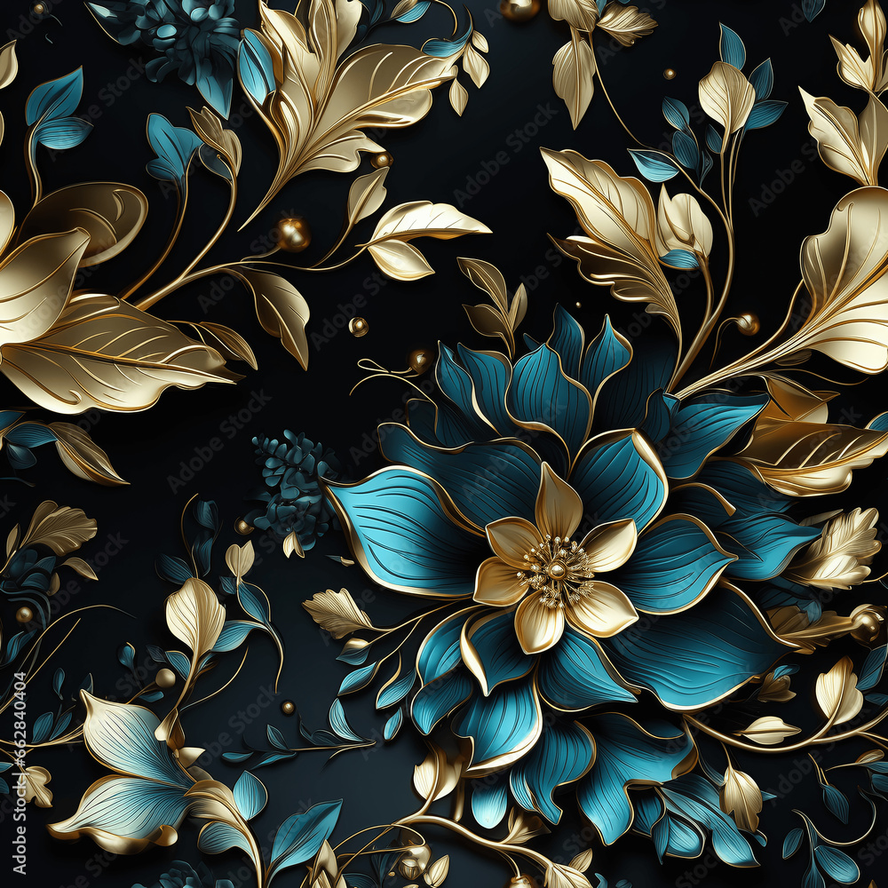 Arabesque template texture of Gilded Elegance (Tile)