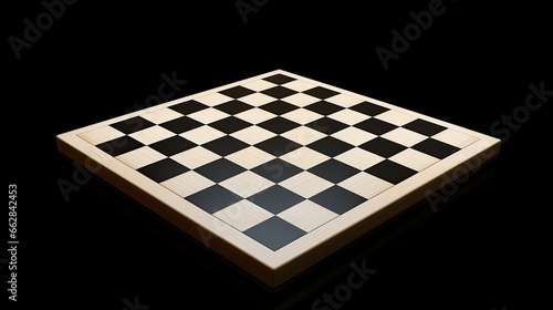 3D Chessboard Isolated Background