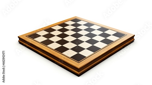 3D Chessboard Isolated Background