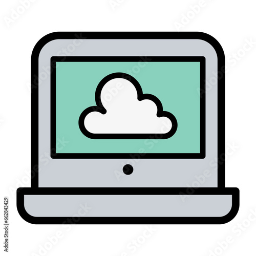 Cloud computing icon