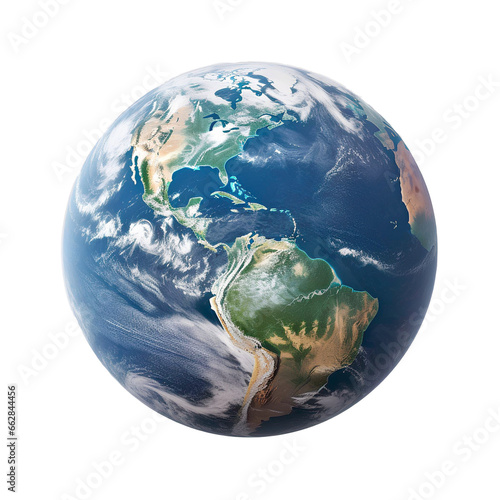 earth in space on the png transparent background, easy to decorate projects.