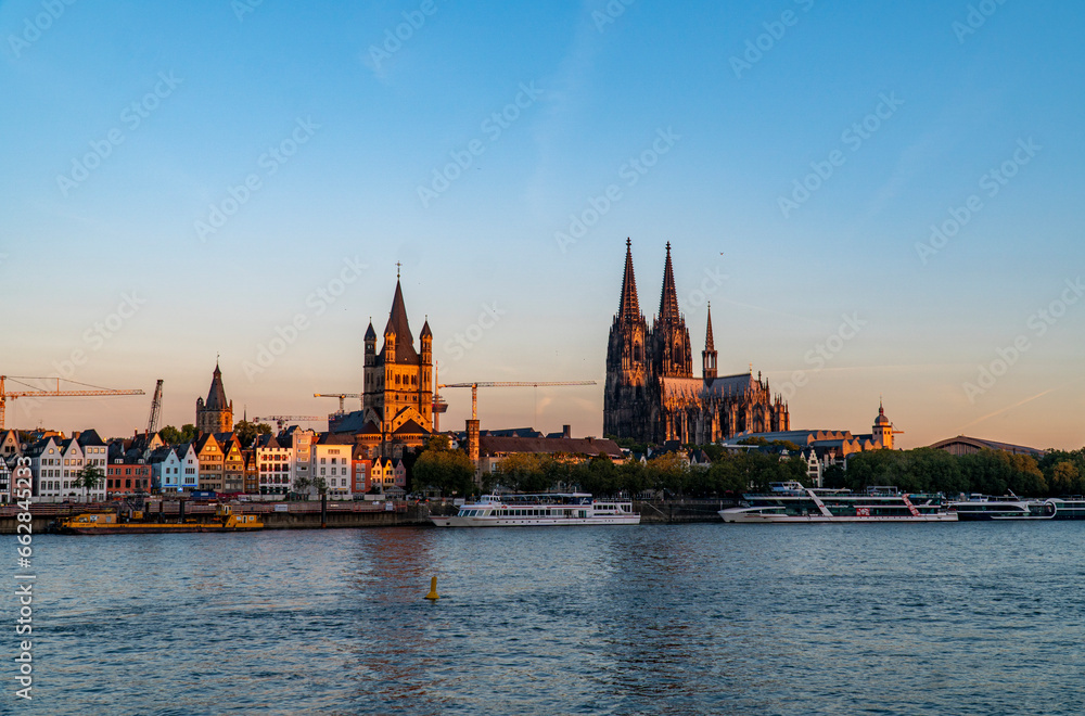 Morning View of Cologne Old City