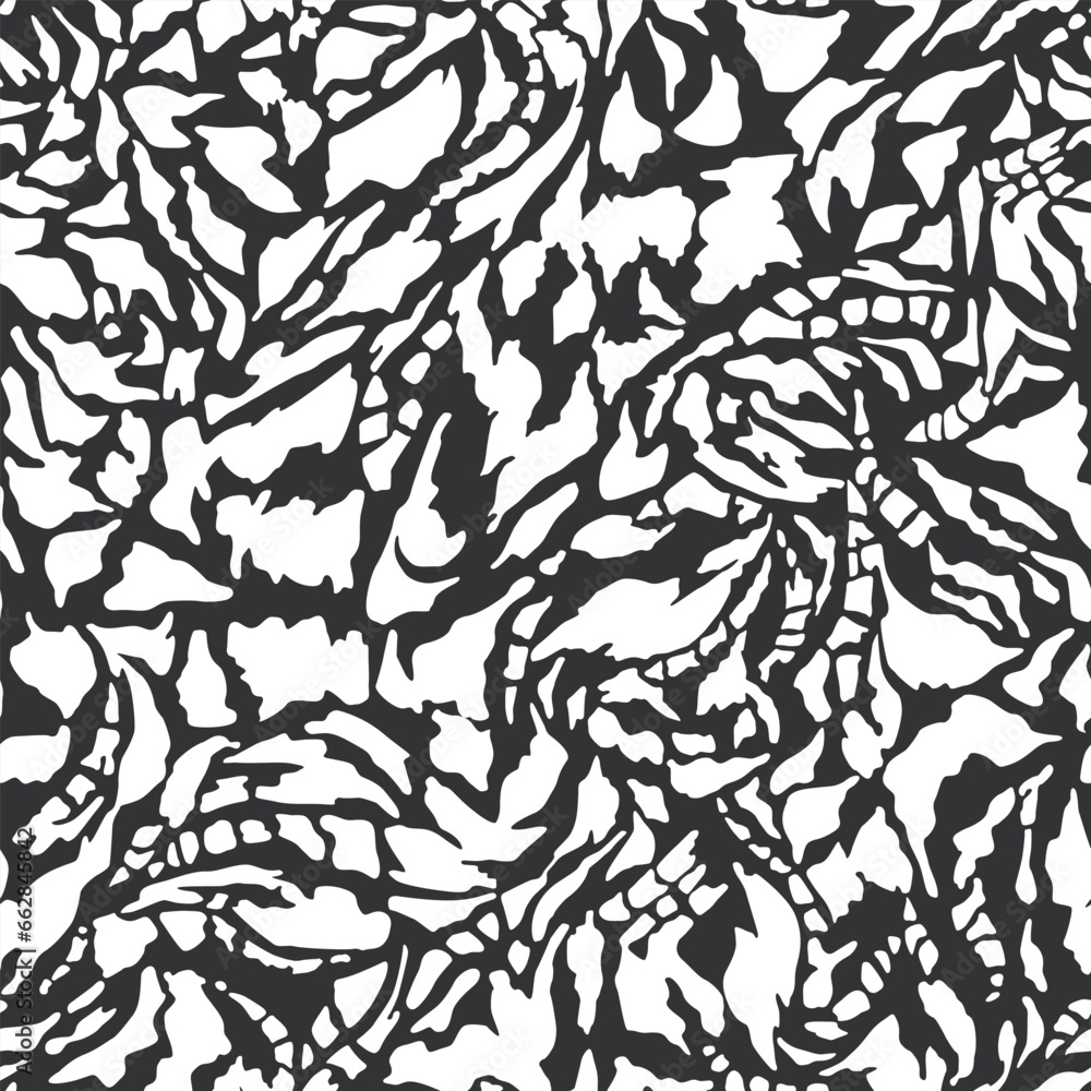 MONOCHROME ABSTRACT ALL OVER PRINT SEAMLESS PATTERN VECTOR ILLUSTRATION MONOCHROME ABSTRACT ALL OVER PRINT SEAMLESS PATTERN VECTOR ILLUSTRATION