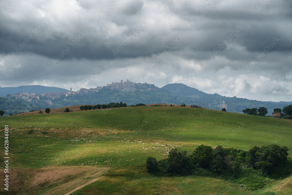 Rural landscape in Tuscany near Turrita di Siena
