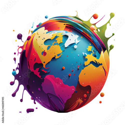 earth planet on transparent background PNG