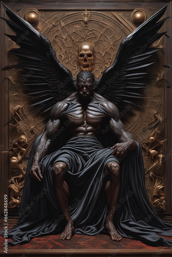 Beelzebub dark demon, fallen angel mystical ruler, demonic