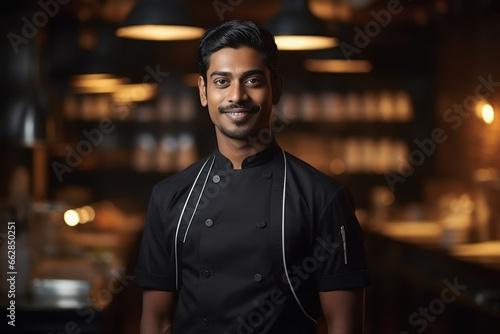 Young and confident male chef or cook