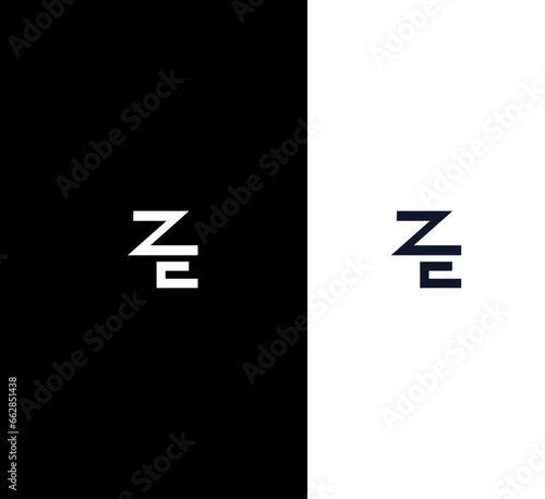 ZE, EZ letter logo