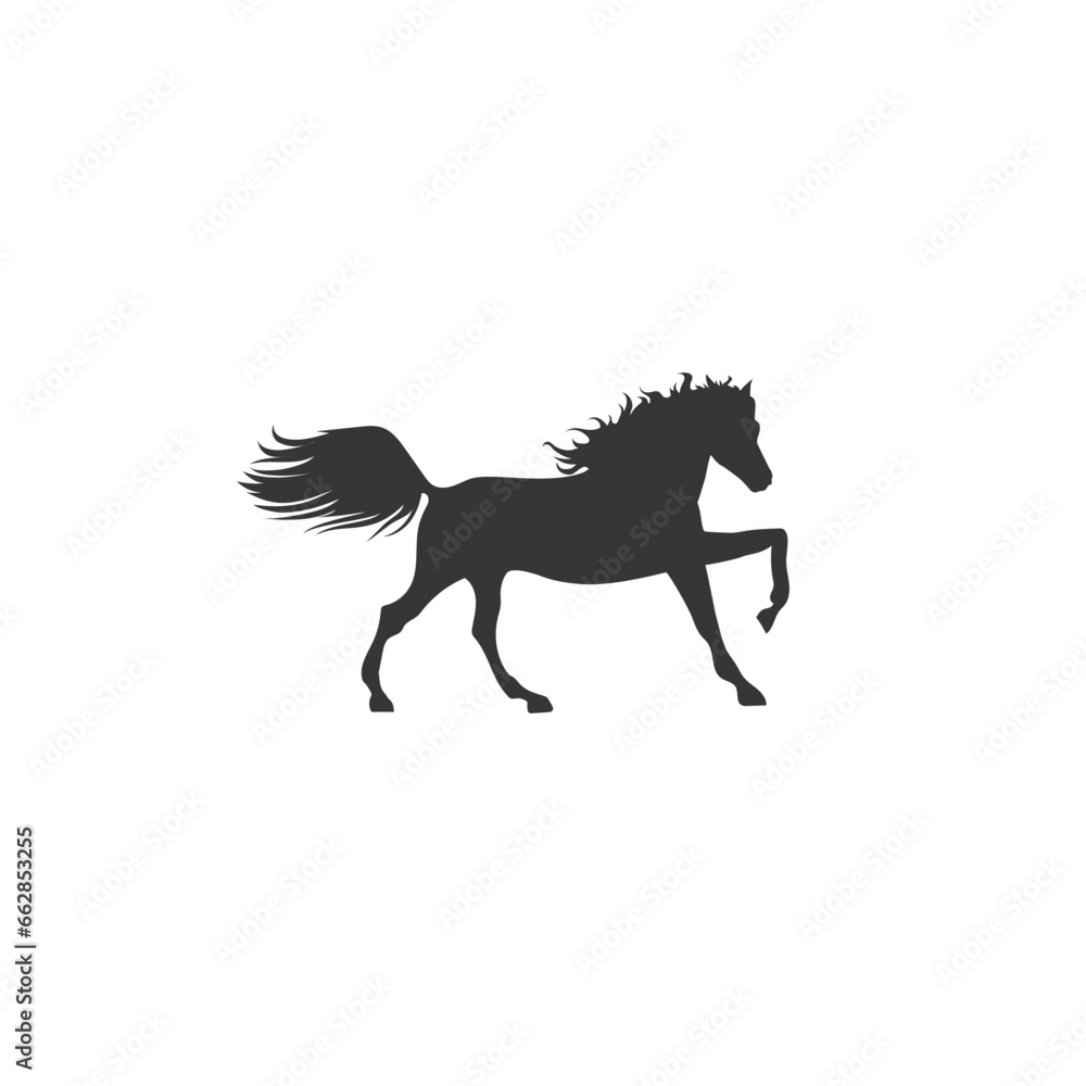 Head horse icon vector in flat Head horse icon vector in flat