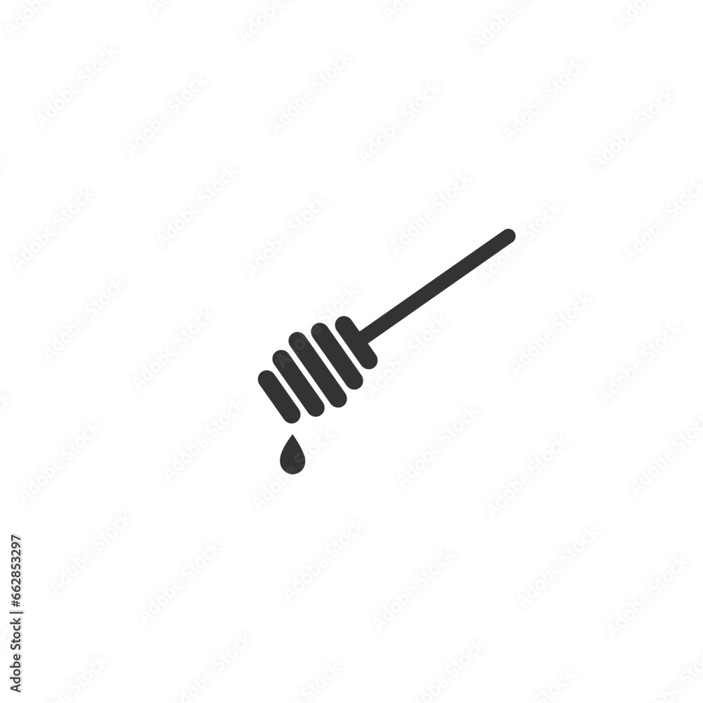 Honey vector icon in flat style Honey vector icon in flat style