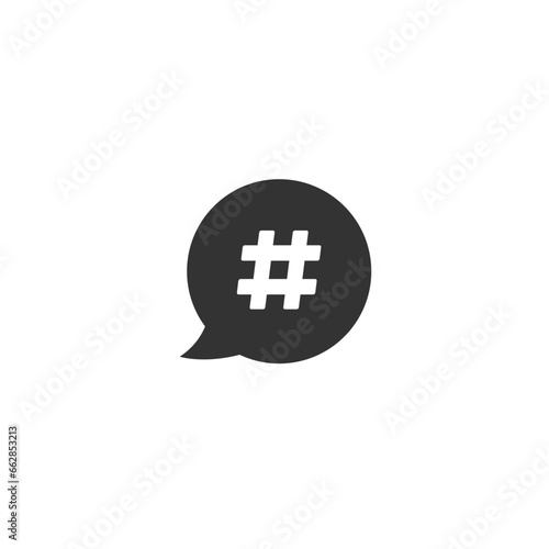 Fototapeta Naklejka Na Ścianę i Meble -  Hashtag icon. Vector illustration