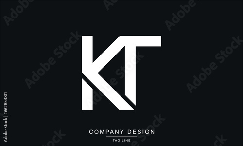 TK, KT, Abstract Letters Logo Monogram