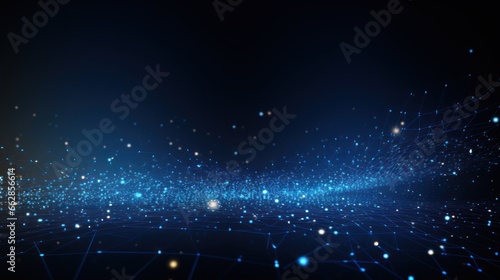 Particles in Modern IT Technology Background Wallpaper