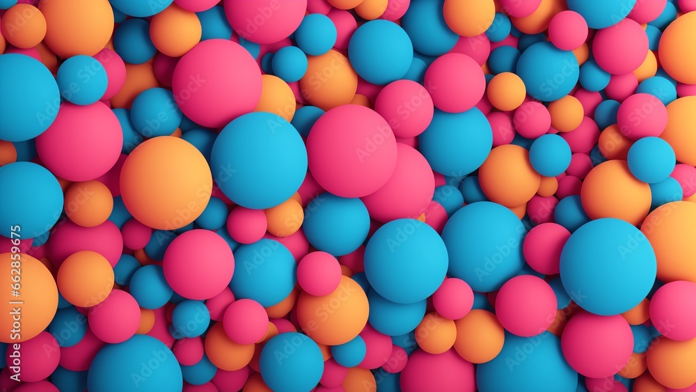 A Bunch Of Colorful Balls A Bunch Of Colorful Balls
