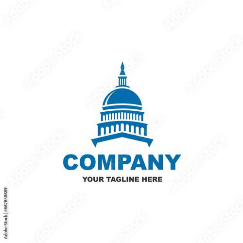 Wallpaper Mural Capitol building logo design illustration vector, suitable for your design need, logo, illustration, animation, etc. Torontodigital.ca