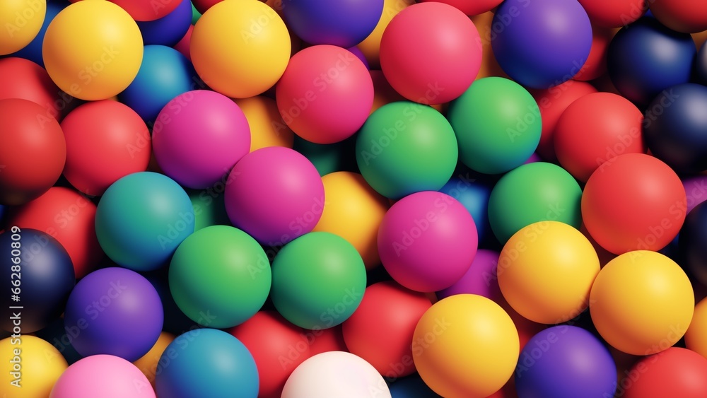 A Bunch Of Colorful Balls A Bunch Of Colorful Balls