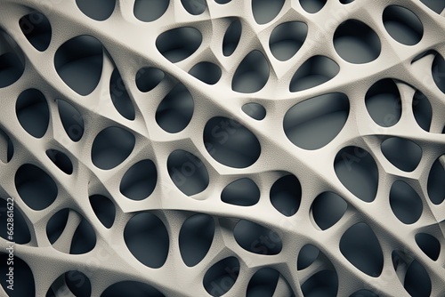 3d abstract concrete parametric pattern. 