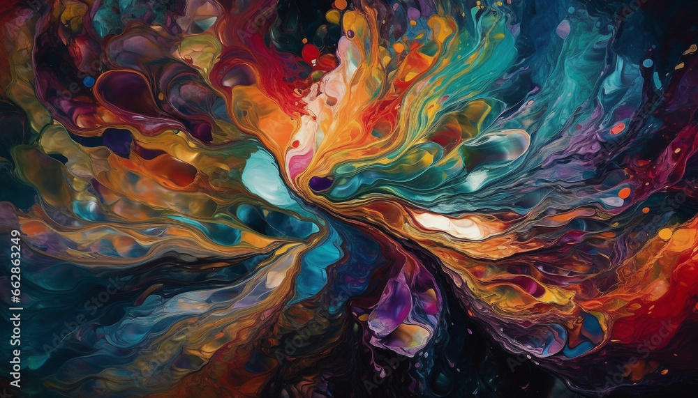 Obraz premium Abstract multi colored backgrounds ignite creativity with pattern illustration and design