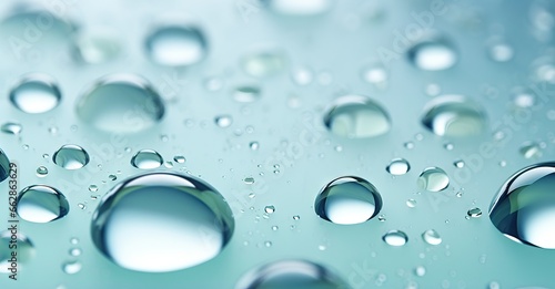 Wallpaper Mural Macro oil drop floating on water surface. Abstract green water bubbles background. Cosmetic liquid beauty product. Colorful artistic backdrop Torontodigital.ca