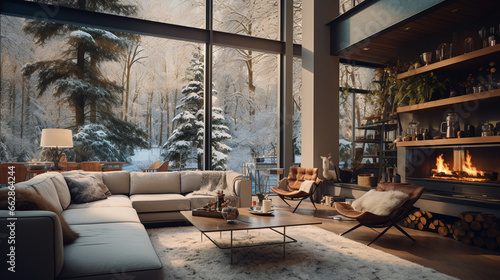 Modern Home Interior Design Ideas for Winter 2023 © Rendiero