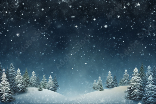 blue winter christmas background wallpaper gift card © hotstock