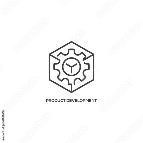 Product Development icon, business concept. Modern sign, linear pictogram, outline symbol, simple thin line vector design element template