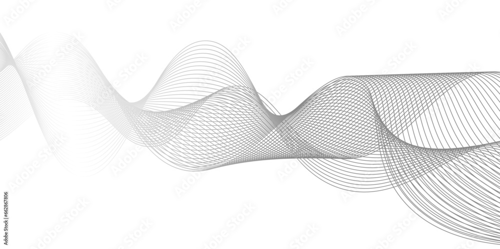 Abstract grey wave isolated on white background. Vector illustration for modern business design. Geometric design used for parallel lines pattern and Digital landscape for presentations. background, Abstract grey wave isolated on white background. Vector illustration for modern business design. Geometric design used for parallel lines pattern and Digital landscape for presentations. background,