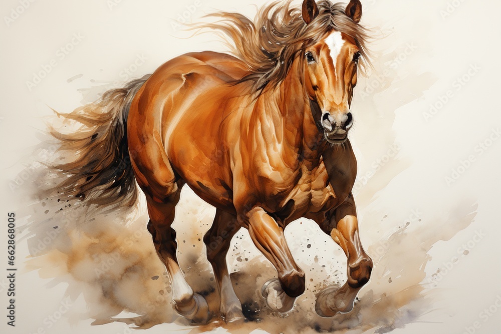 Obraz premium horse in the snow