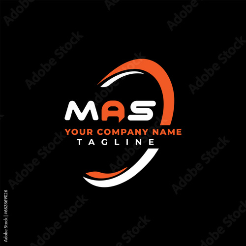 MAS letter logo creative design with vector graphic, MAS simple and modern logo. MAS luxurious alphabet design Pro Vector