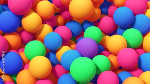 A Bunch Of Colorful Balloons In A Pile
