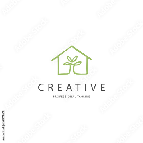 Free Download green house logo icon vector template - GFXLoad