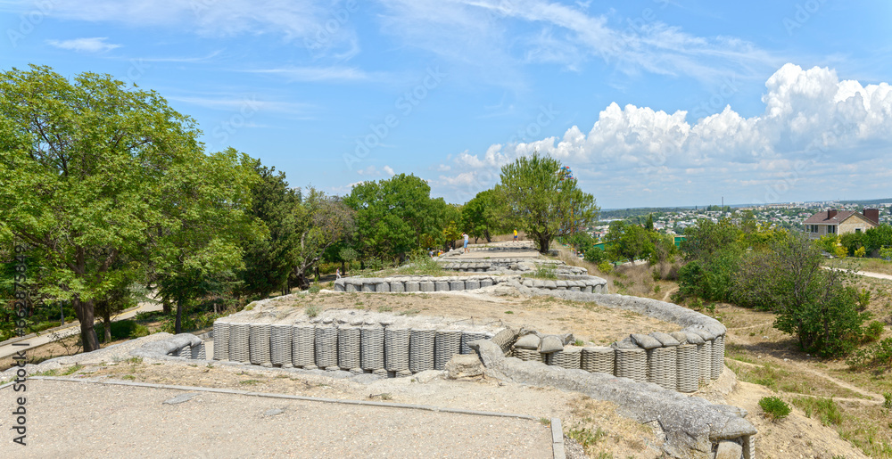 Panorama of the Fourth Bastion in Sevastopol, Crimea, Russia.