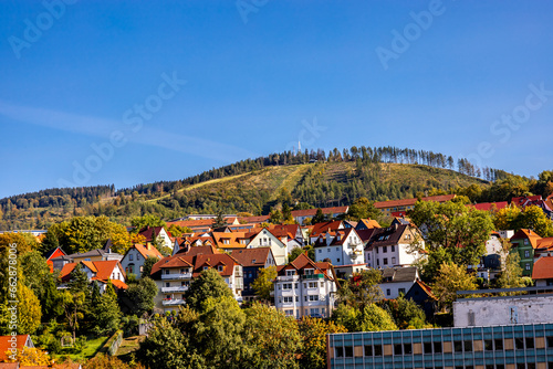 Herbstliche Fahrradrunde auf den Höhenweg des Thüringer Waldes über Oberhof und Suhl - Thüringen - Deutschland