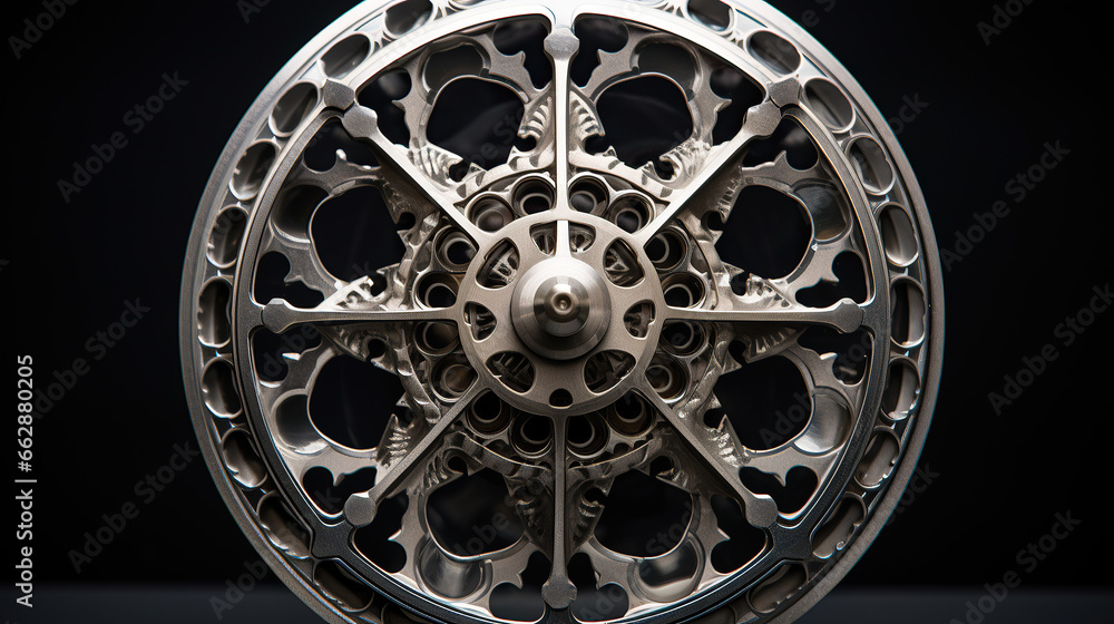 Obraz premium detailed symmetrical cnc machining